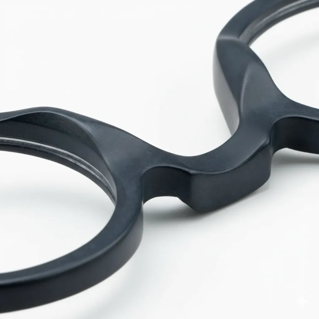 Retro Round Eyeglass Frame with Spring Hinges - Model 5802