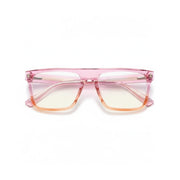 TR90 Retro Square Gradient Glasses Frame - Anti Blue Light