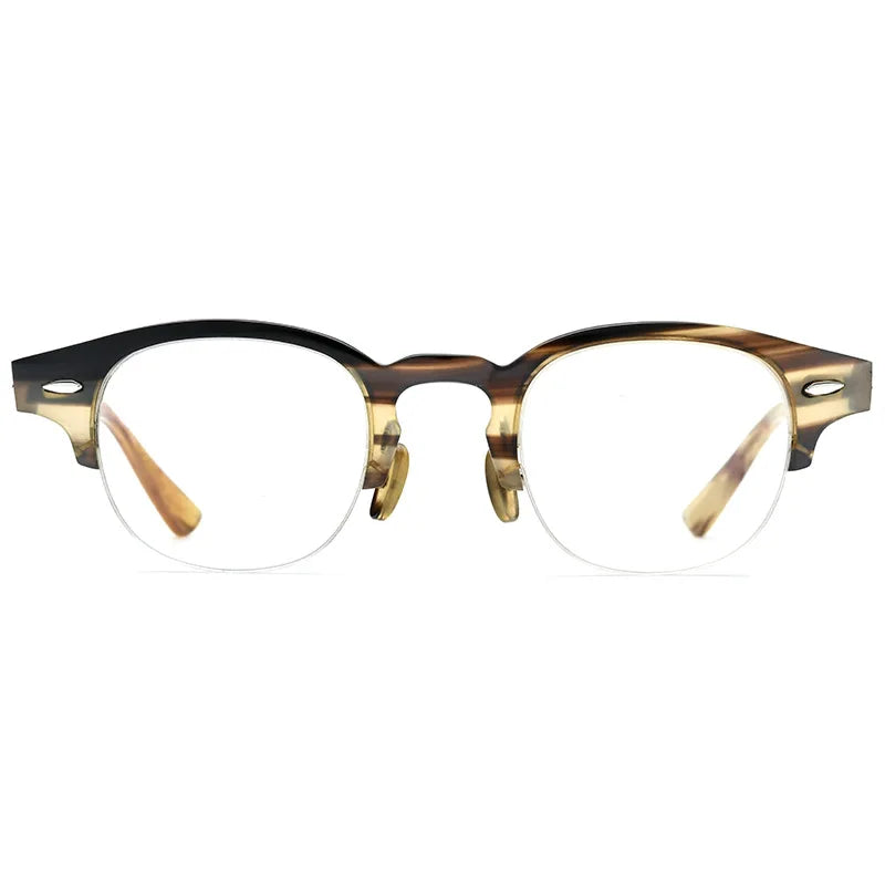 Acetate Half-Frame Optical Glasses