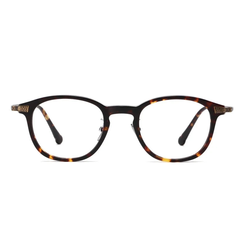 Montatura per occhiali in titanio retrò quadrata - Montatura per prescrizione ottica unisex N-401