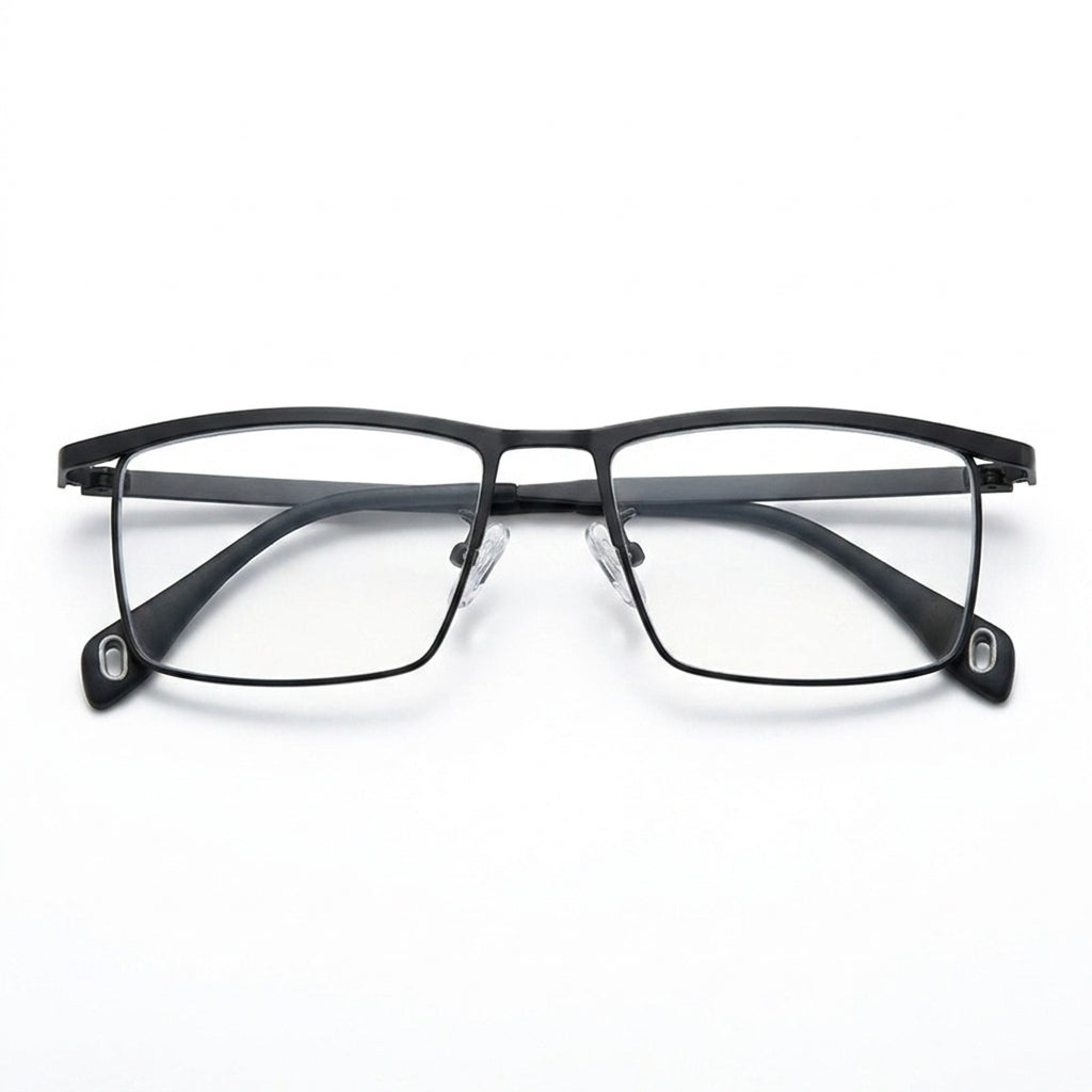 Titanium Square Optical Frames – Unisex Lightweight Prescription Eyeglasses