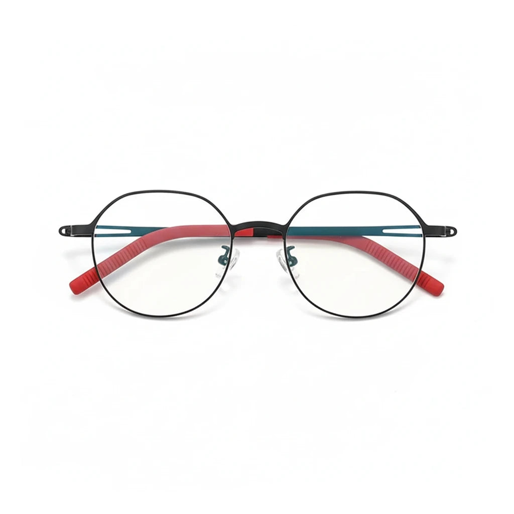 Ultra-Light Titanium Optical Glasses Frame - Retro Polygonal Design