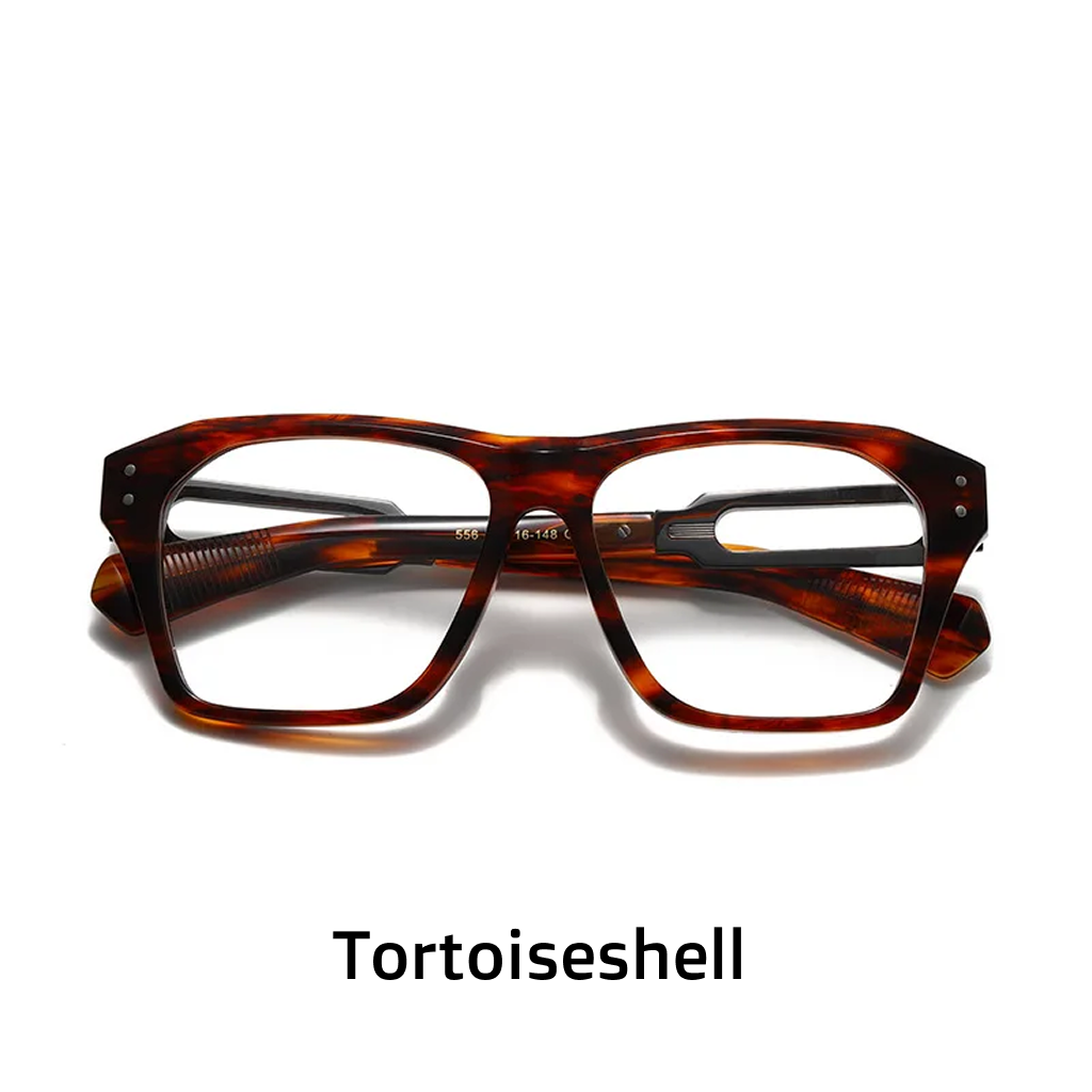 Montature per occhiali quadrate oversize in acetato