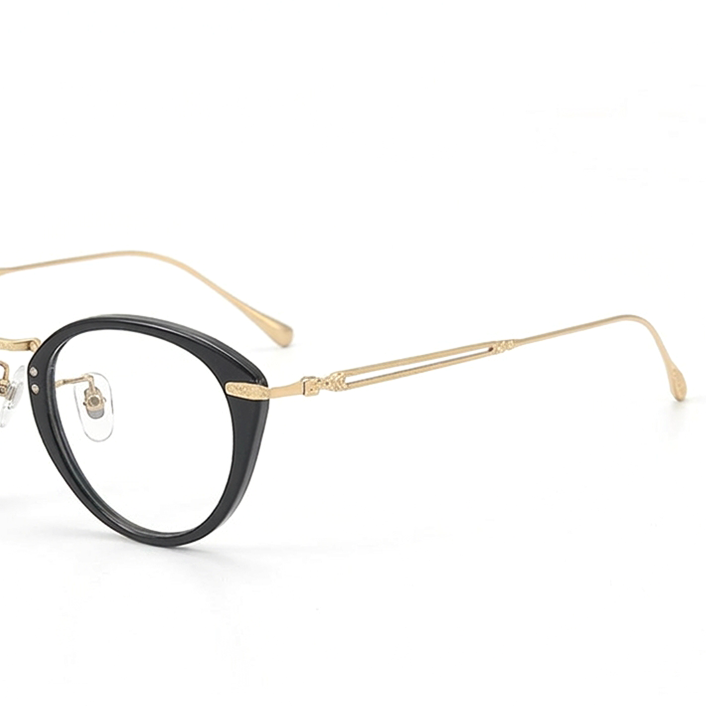 Ovaler optischer Brillenrahmen aus Titan