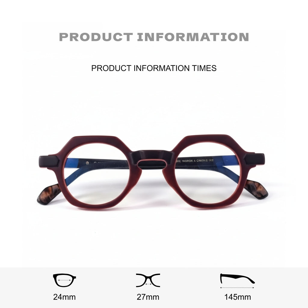 Retro Multi-Border Blue Light Blocking Eyeglasses HL56025