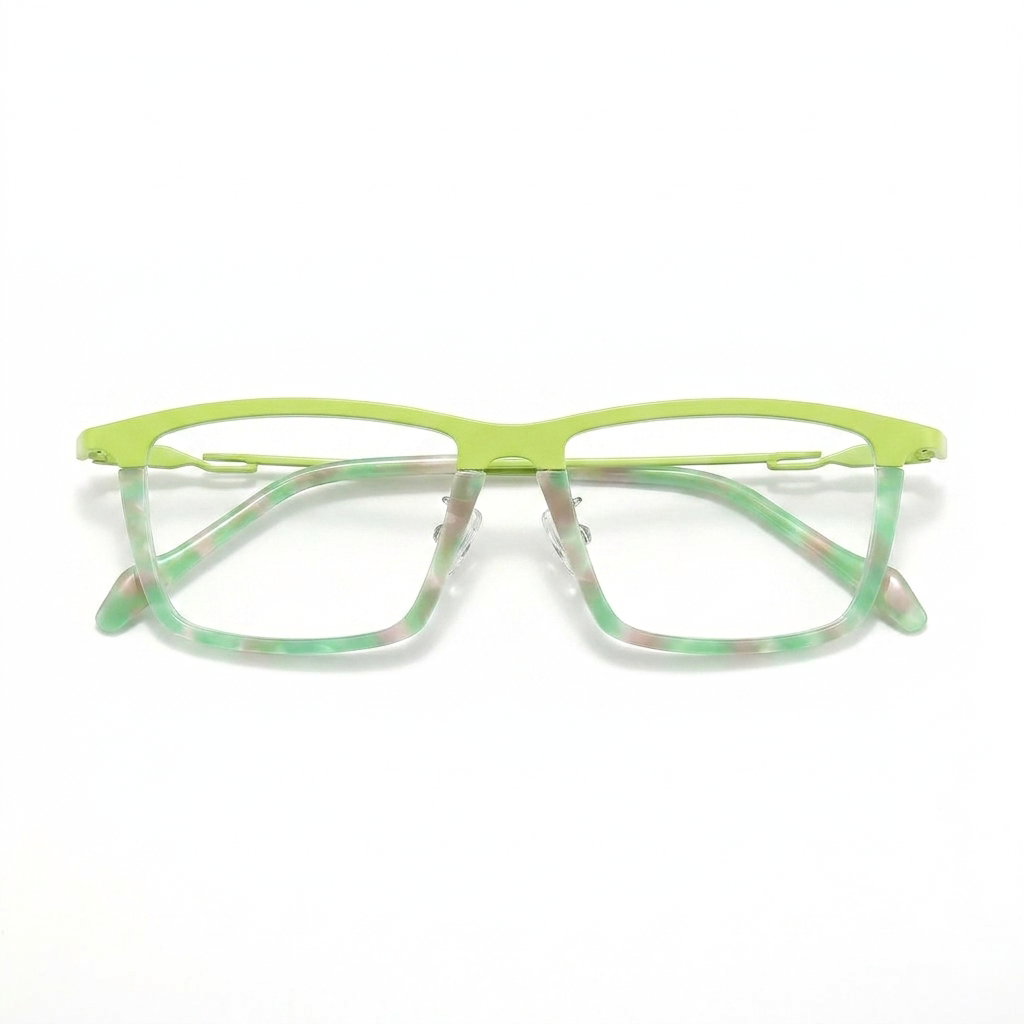 Patchwork-Quadrat-Titan-optische Brille