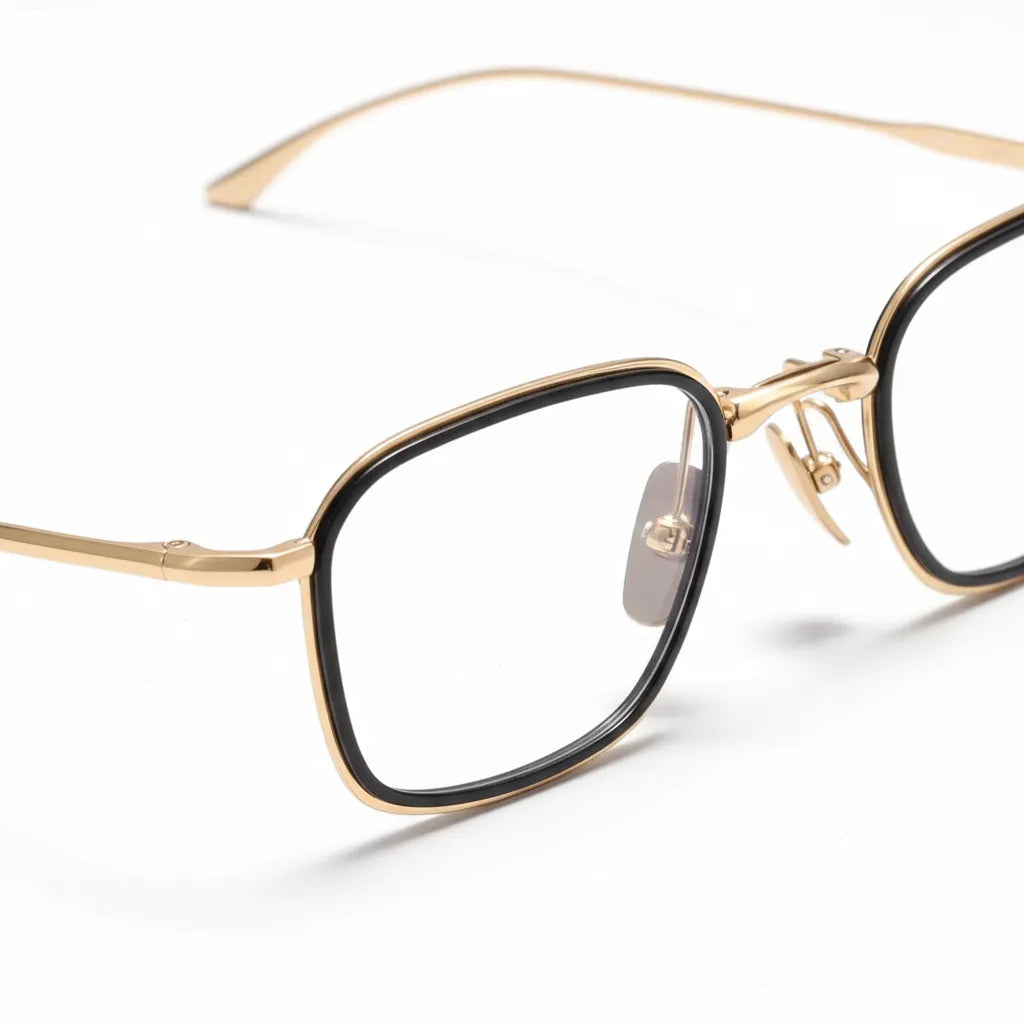 β Titanium Square Optical Frames - Ultra-Light Unisex Eyeglasses