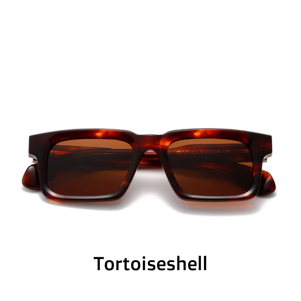 Women's Rectangle Polarized Sunglasses – UV400 Acetate Frame