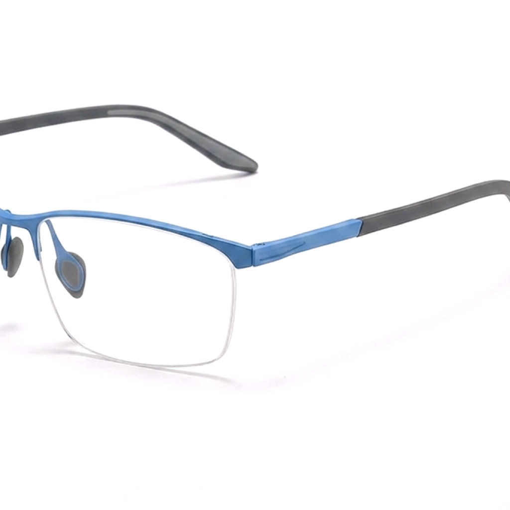 Optische Halbrahmenbrille aus Titan