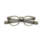 Retro Round Acetate Eyeglass Frames - Unisex Optical Prescription Glasses