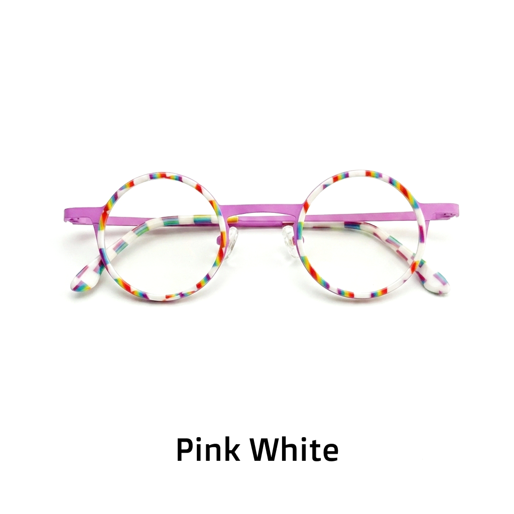 Titanium Round Optical Eyeglass Frames