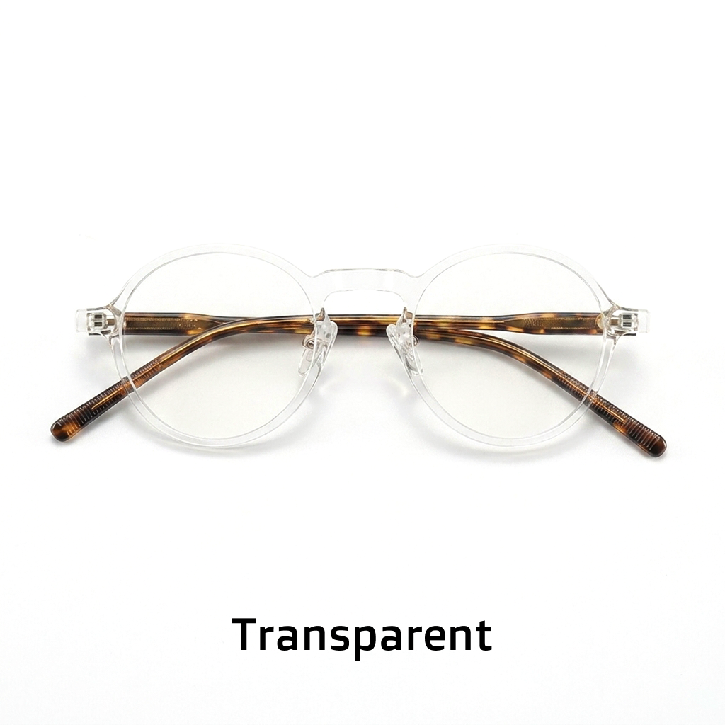 Acetate Round Optical Frames – Unisex Retro Prescription Eyeglasses