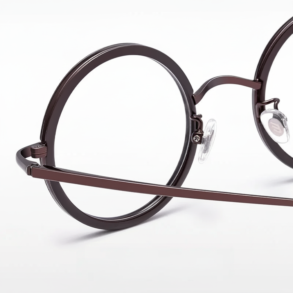 Retro Round Metal Prescription Eyeglasses