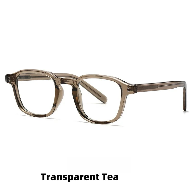 Retro Square Anti-Blue Light Eyeglass Frames - Unisex Acetate Optical Frames