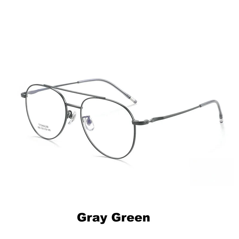 Retro Titanium Eyeglasses - Ultra Light Unisex Optical Frame