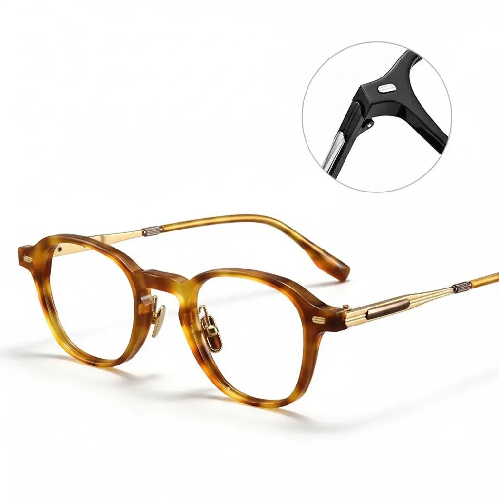 Round Pure Titanium Optical Glasses Frame BT55007