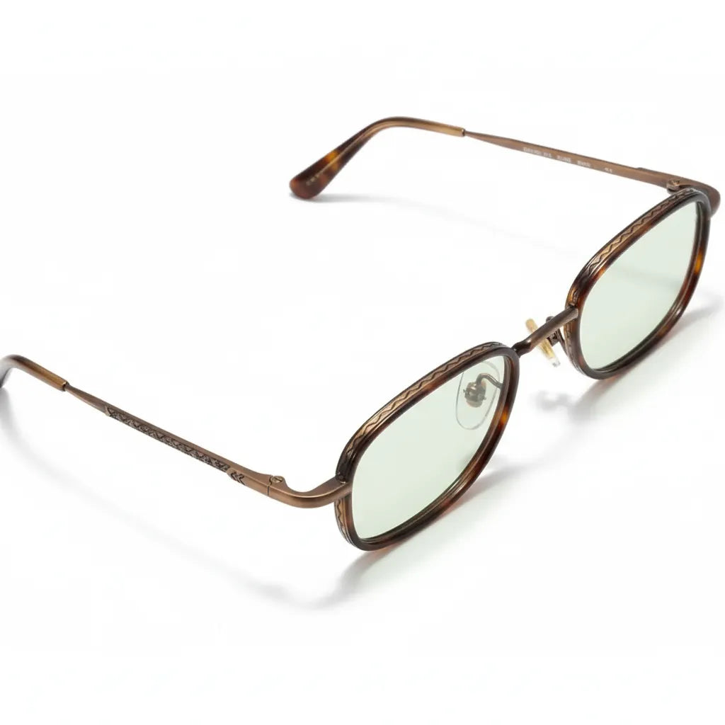 Retro Oval Metal Glasses Frame - Anti-Blue Light Optical