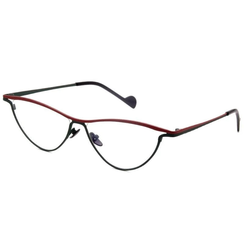 Ultra-Light Titanium Cat-Eye Optical Glasses Frame V20