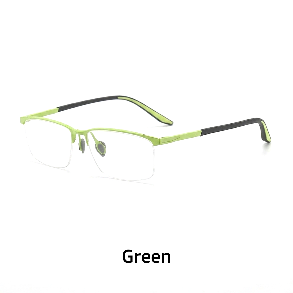 Optische Halbrahmenbrille aus Titan