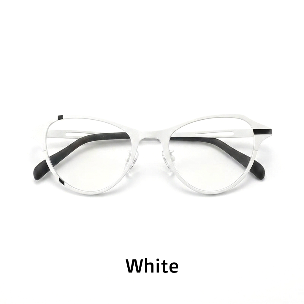 Titanium Cat Eye Optical Glasses Frame