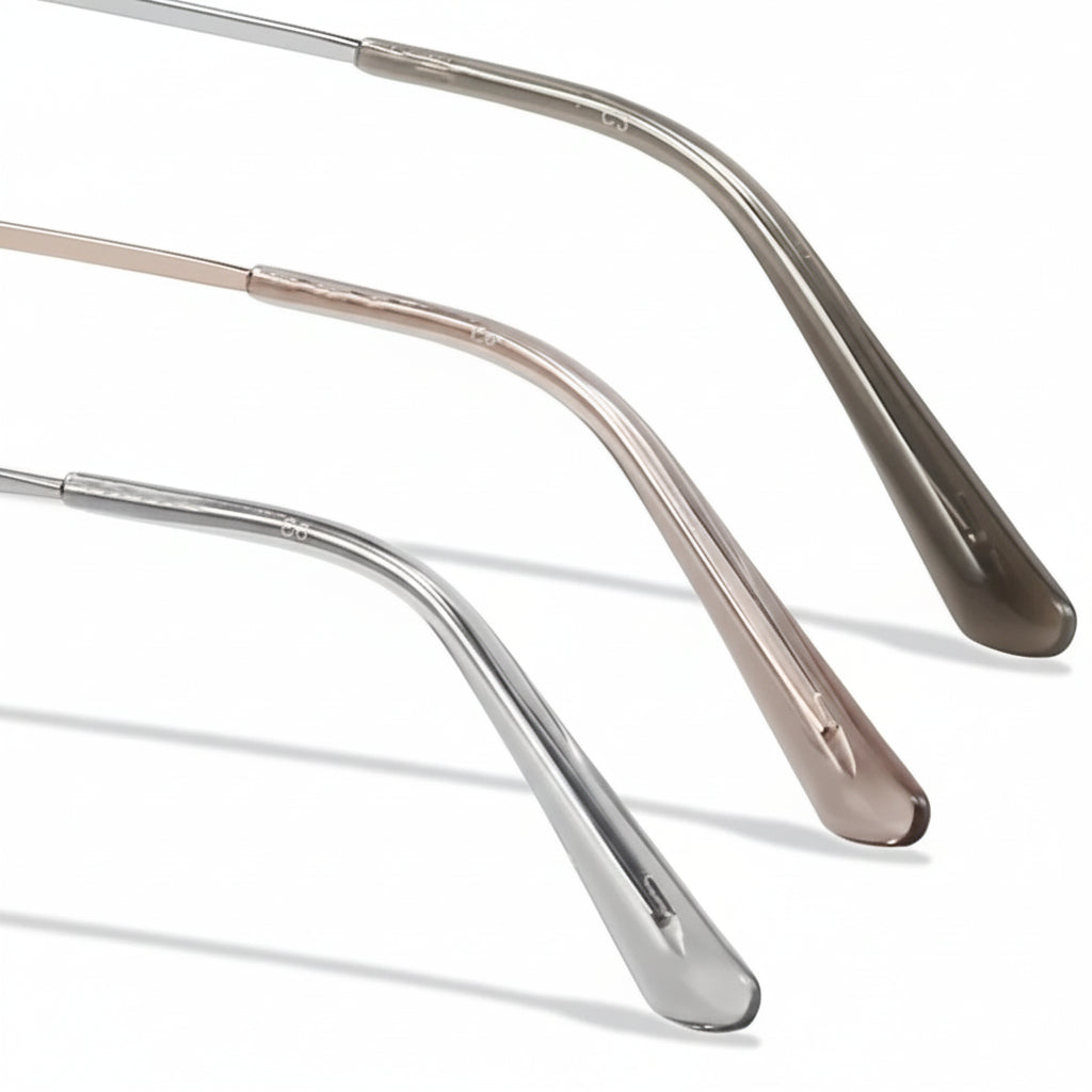 Memory Titanium Eyeglass Frame - Ultra Light Retro Round Optical Prescription Glasses