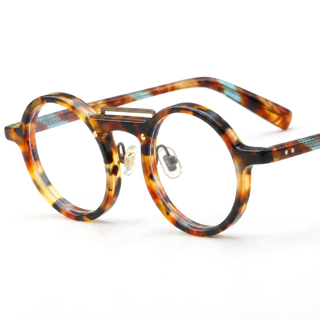 Round Acetate Optical Frames – Full Rim Prescription Glasses