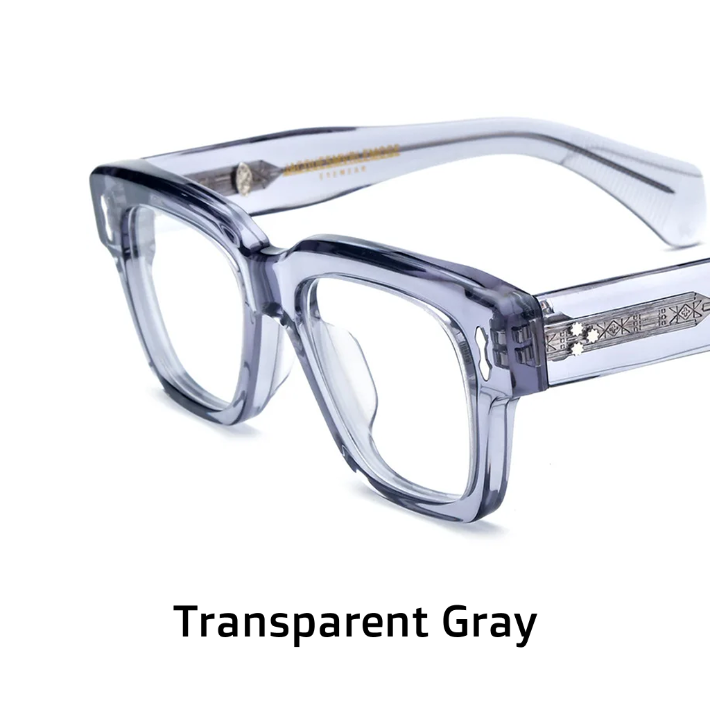 Optischer Brillenrahmen aus quadratischem Acetat im Retro-Stil