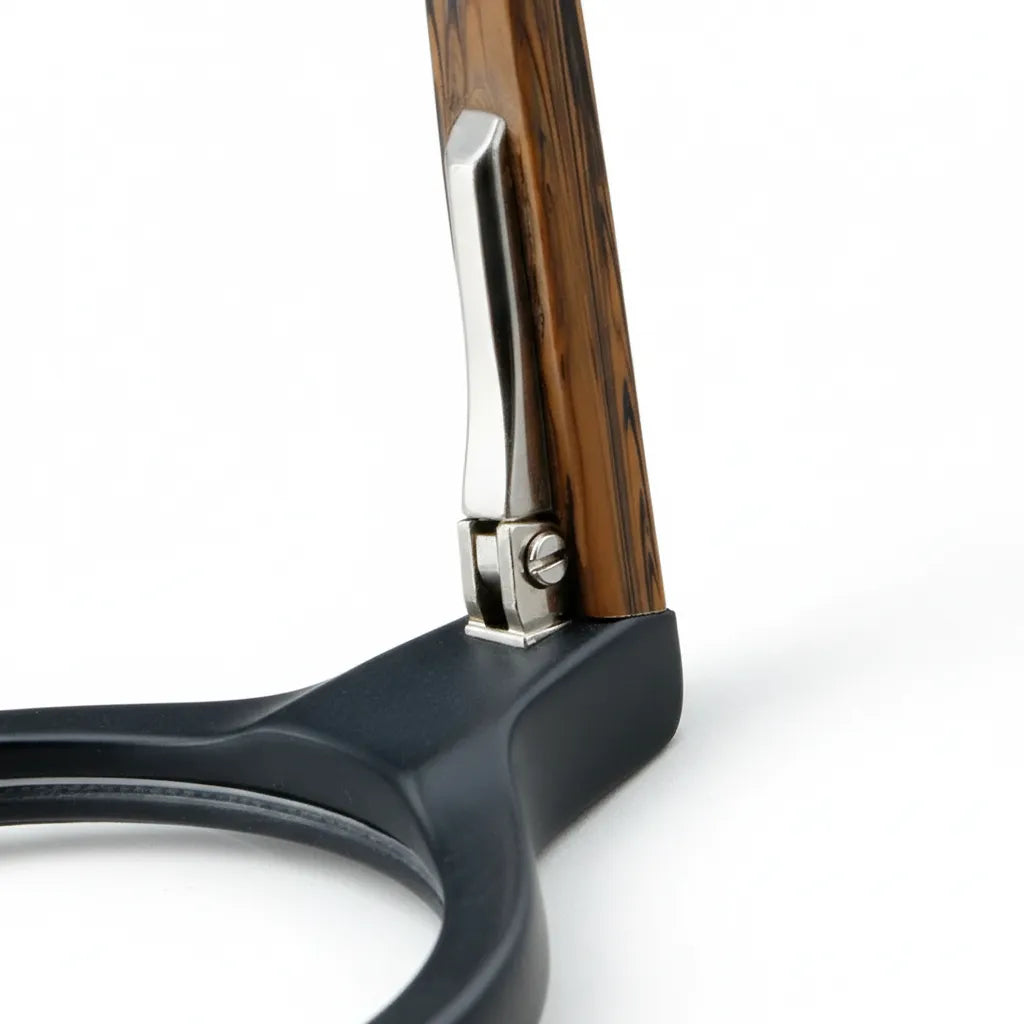 Retro Round Eyeglass Frame with Spring Hinges - Model 5802