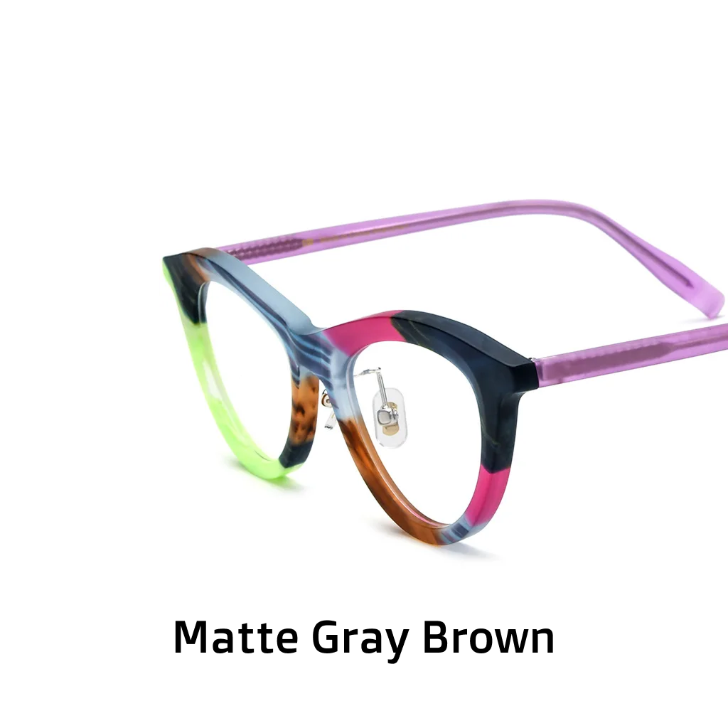 Frosted Cat Eye Spell Color Acetate Optical Frames