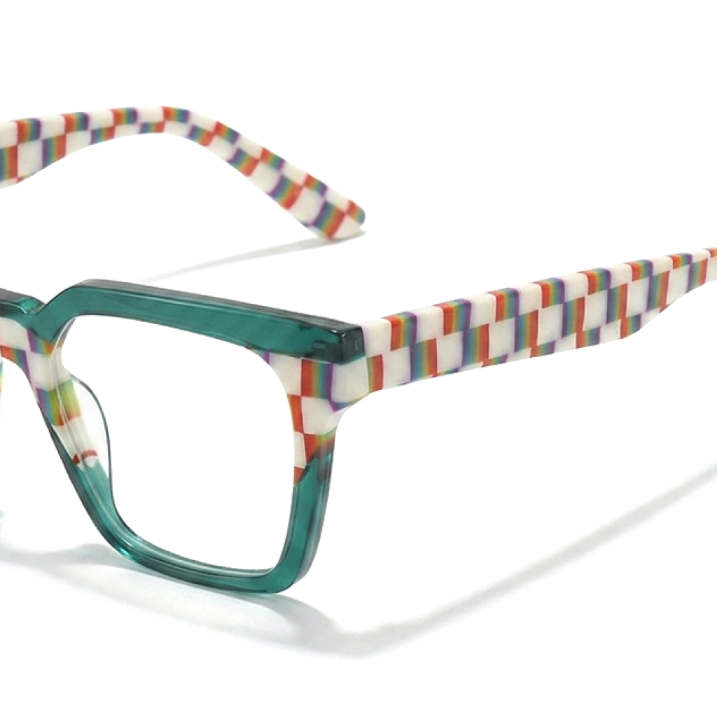 Acetate Large Frame Optical Glasses – Retro Unisex Eyewear