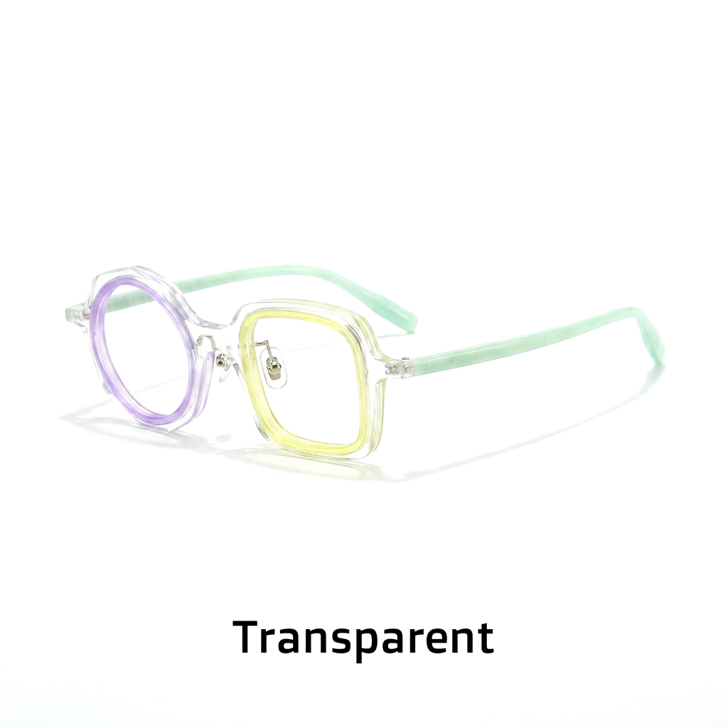 Retro Square Acetate Eyeglasses Frame