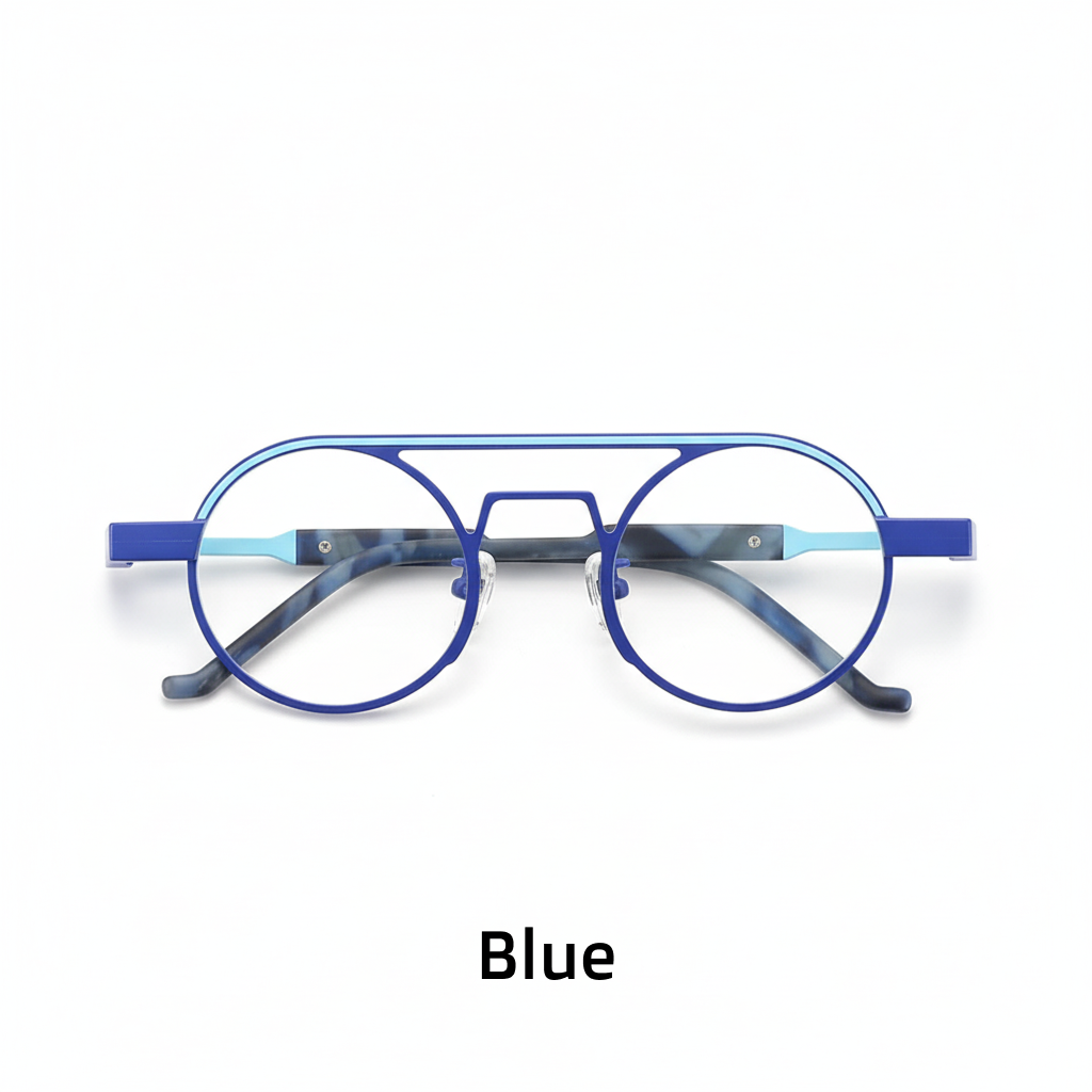 Titanium Round Eyeglasses Frame