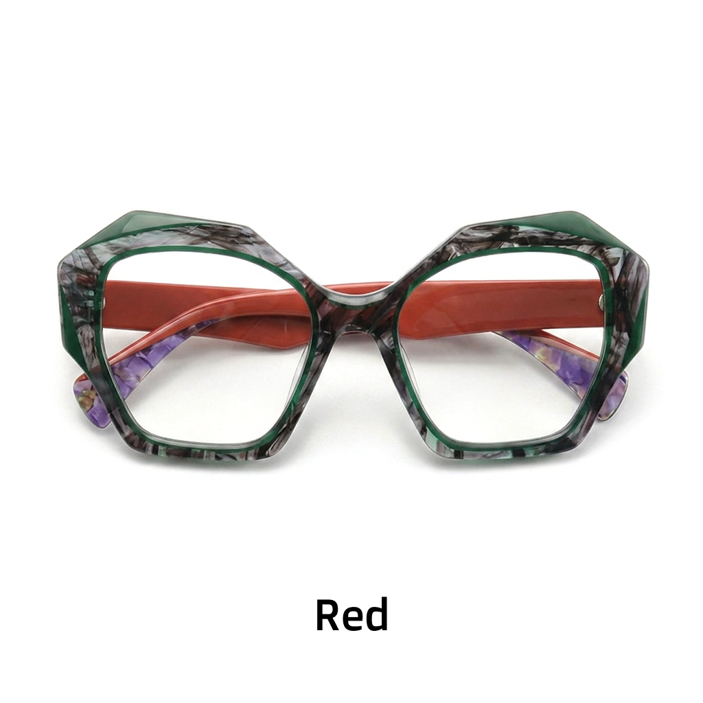Acetate Large Cat Eye Optical Glasses Frame – Bold Niche Literary Unisex