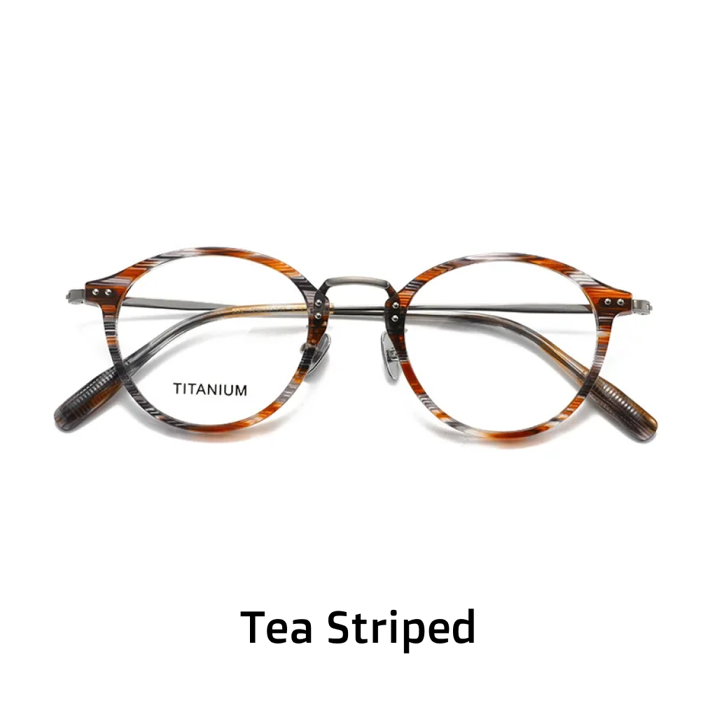 Titanium Oval Optical Frames – Tortoiseshell Unisex Prescription Eyeglasses