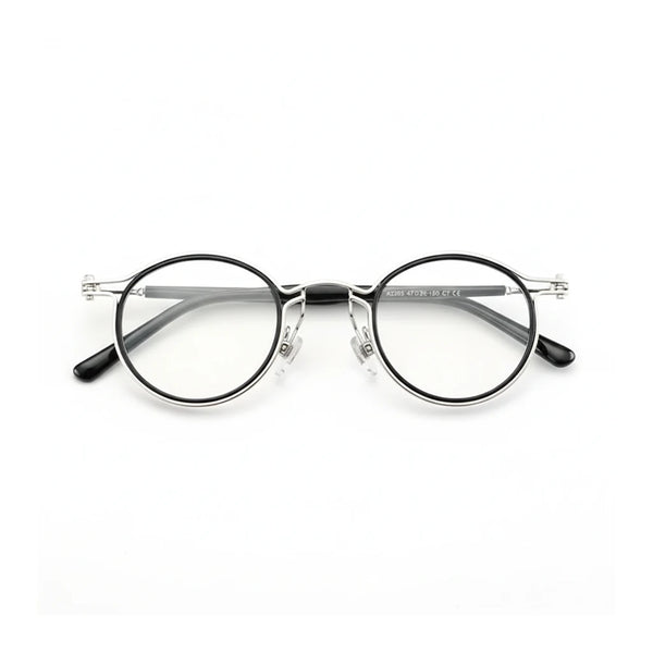 Marco de Ojo de Metal Retro Round - Ultra Light TR Optical