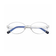 Ovaler Retro-Titan-Brillenrahmen – optische Anti-Blaulicht-Brille