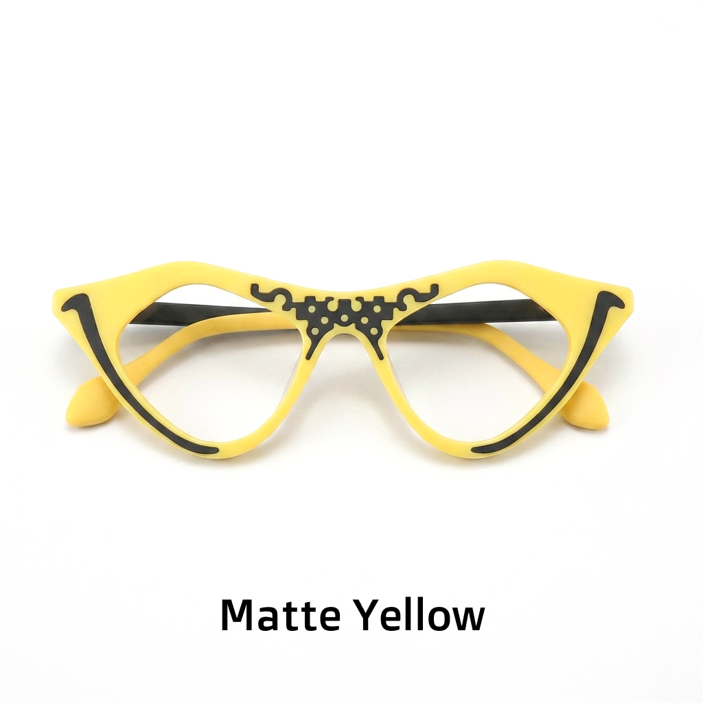 Cat Eye Acetate Optical Frames — Unisex Retro Prescription Eyeglasses