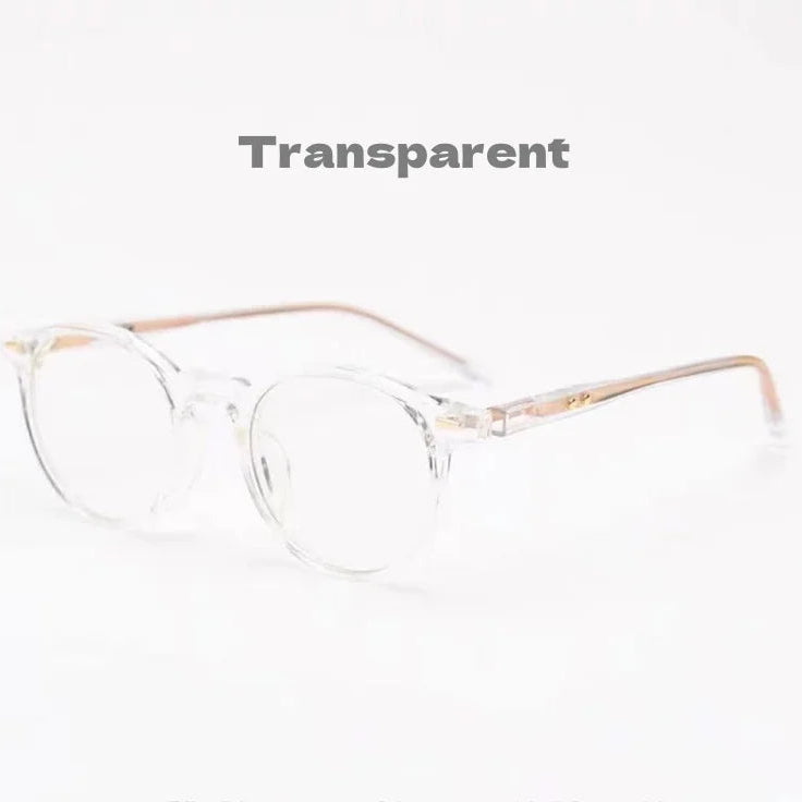 Retro Round Optical Eyeglass Frame - Ultra Light TR Unisex Prescription Glasses