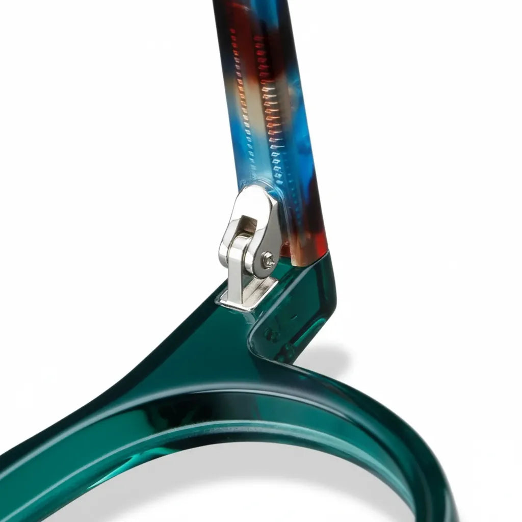 Retro Acetate Eyeglass Frame - Anti Blue Light Optical Prescription Glasses Model 5805