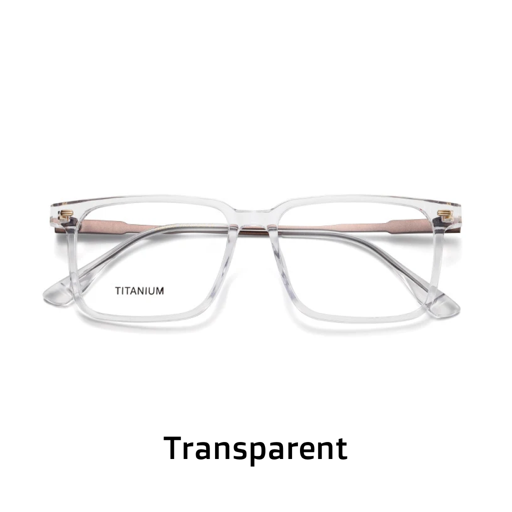 Hochwertige, ultraleichte Titan-Business-Klassiker-Brillenfassung, Retro-Literatur-Jugendmode, quadratische Myopie-optische Brille