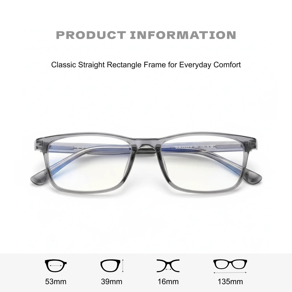 Retro Square PPSU Optical Glasses Frame - Unisex Lightweight Prescription Eyewear