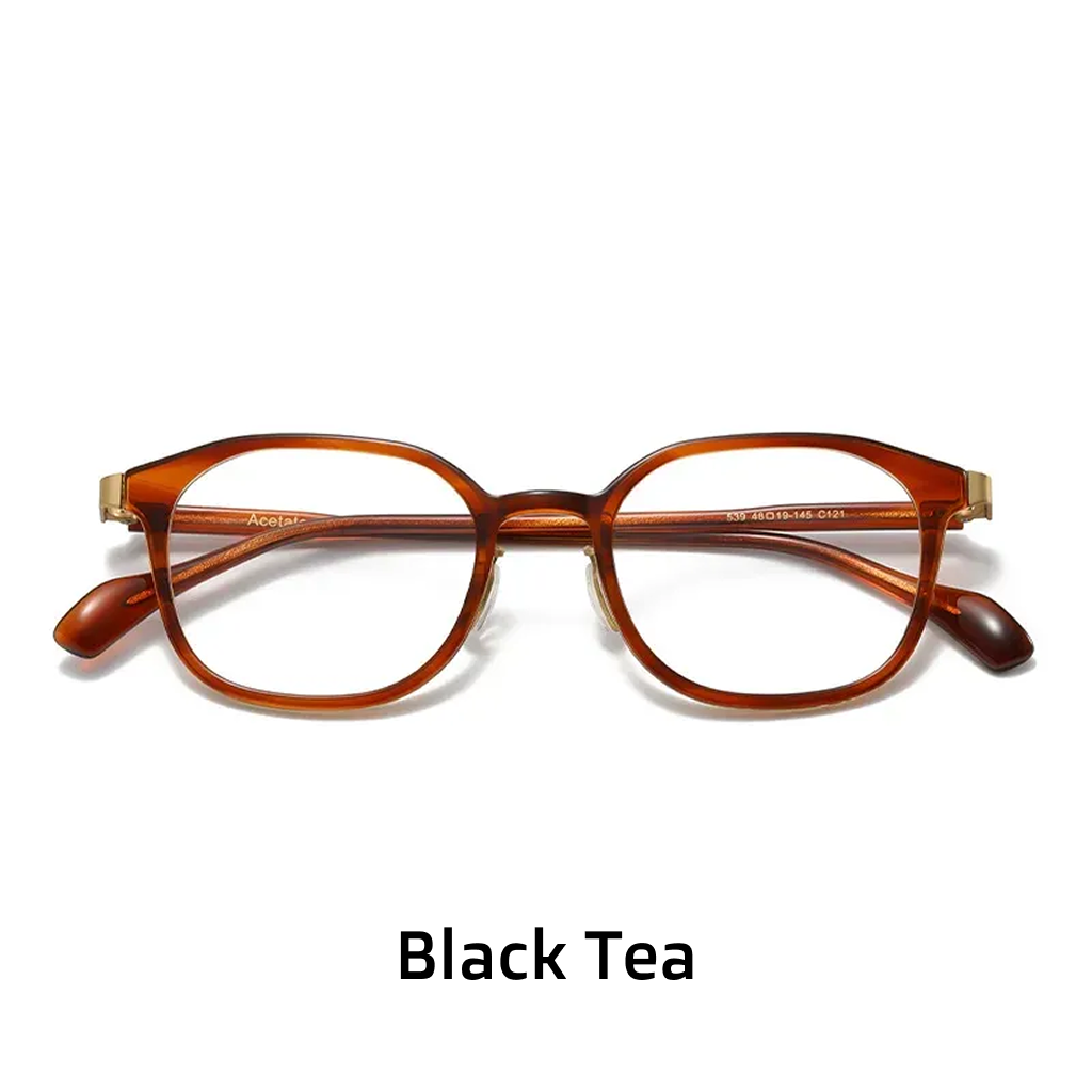 Monture carrée business tendance, ultra-légère pour myopie, style rétro décontracté ultra-fin, verres optiques photochromiques pour visages ronds