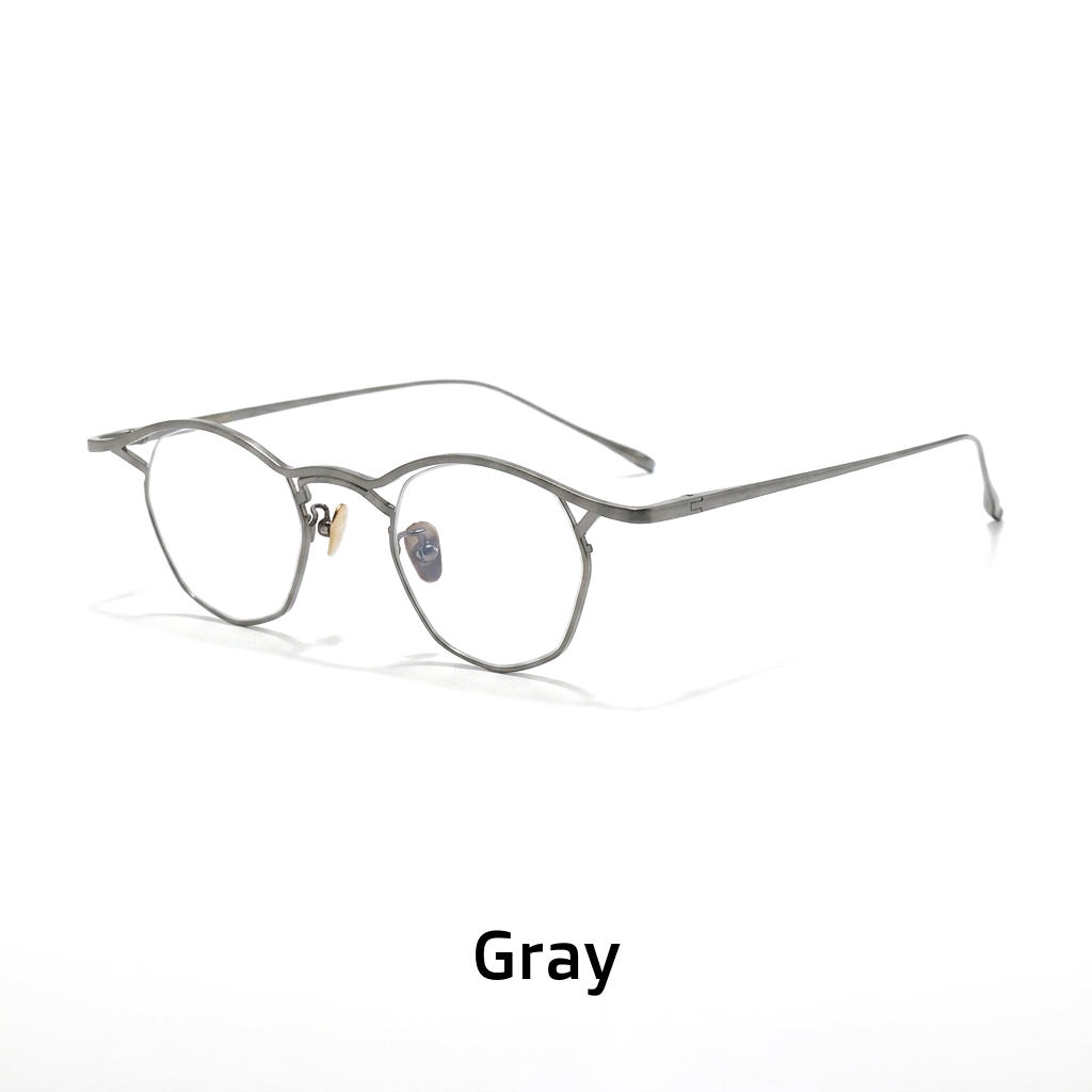 Titanium Polygon Optical Frames – Unisex Prescription Eyeglasses