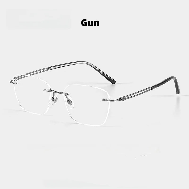 Ultra Light Titanium Frameless Eyeglasses - Unisex Optical Frames