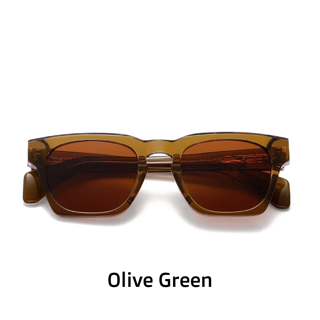 Rectangle Acetate Polarized Sunglasses – UV400 Women