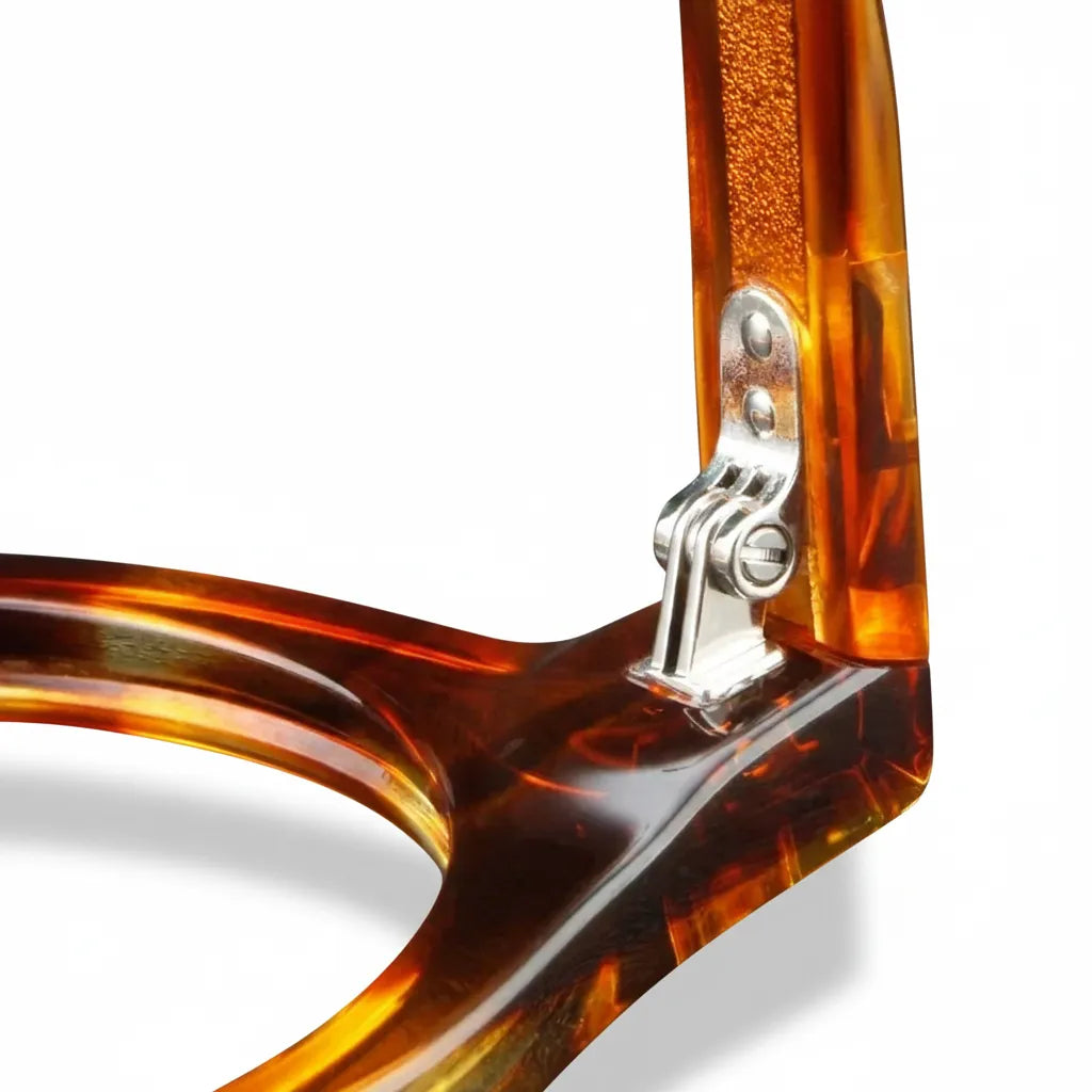 Retro Round Acetate Eyeglass Frames - Model 1128