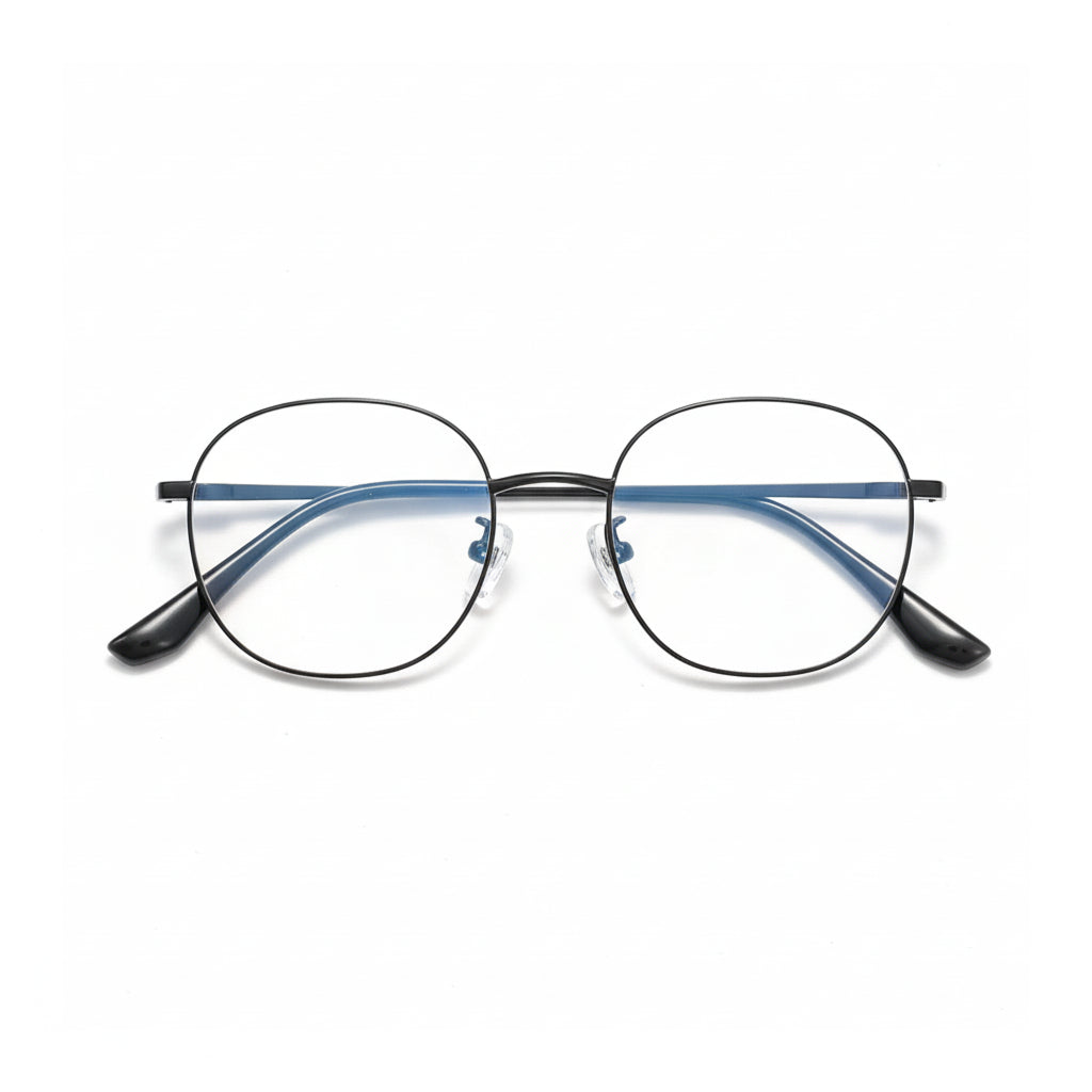 Titanium Retro Square Eyeglasses K5117M