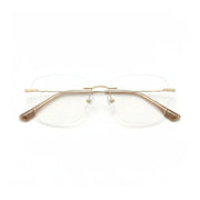 Ultra Light Titanium Frameless Optical Glasses - 8g Retro Prescription Frame