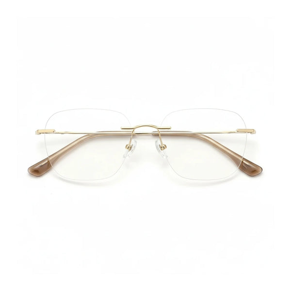 Ultraleichte rahmenlose optische Brille aus Titan – 8 g Retro-Verschreibungsrahmen