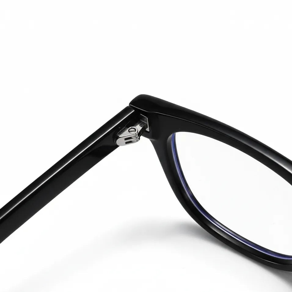Runde Retro-Anti-Blaulicht-Brille